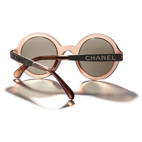 chanel brown round sunglasses|Chanel round sunglasses price.